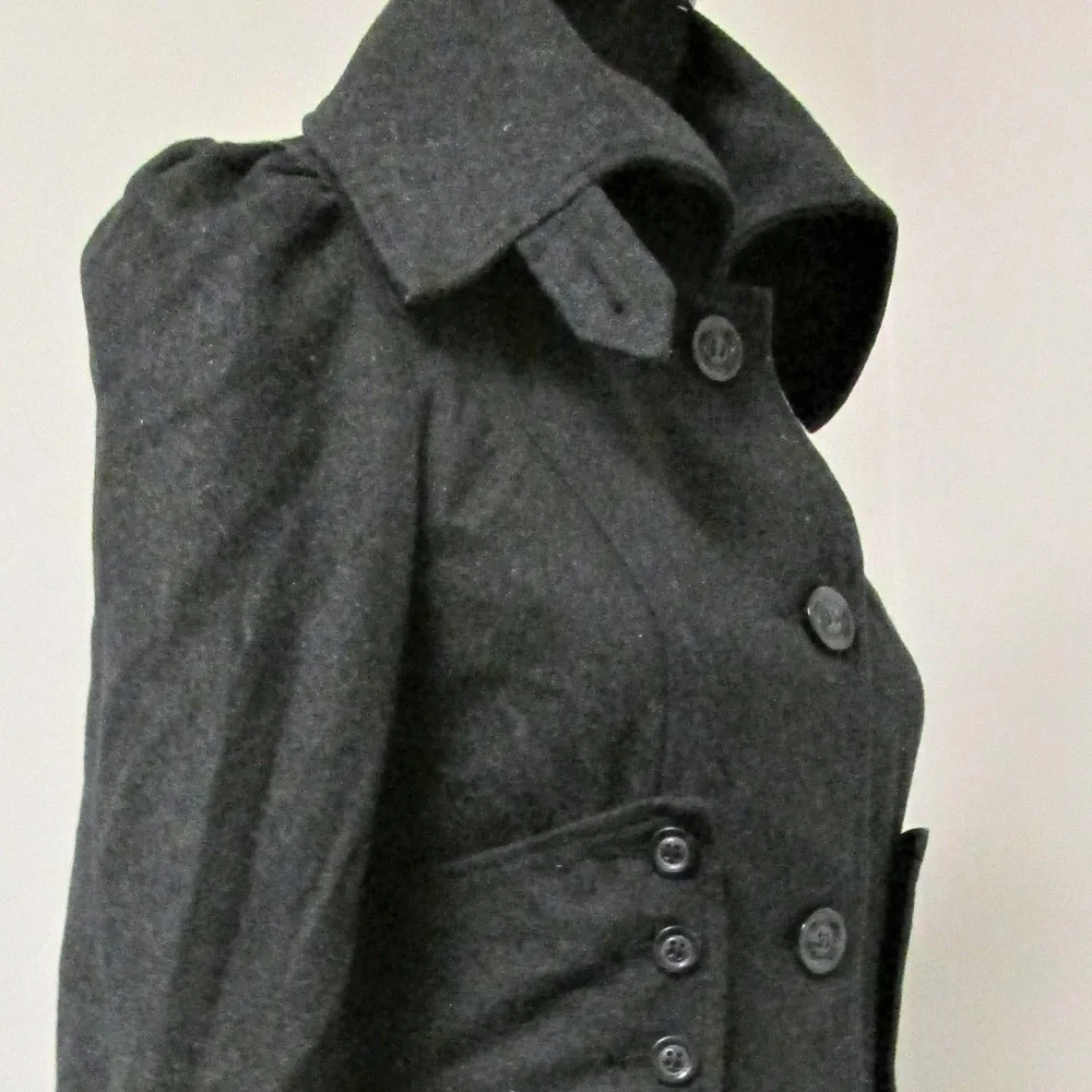 Hazel Women's Full Button Coat peacoat - Picture 5 of 8